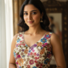 Premium Crepe Viscose Floral Designer Blouse
