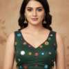Heavy Fantom Silk Aabla Mirror Work Blouse
