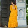 20000008 (4) Faux Georgette Bandhani Print Kutchi Patchwork Gown