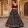 40000003 (2) Ajrakh Leaf Buti Print
