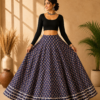 Neelam Heritage Ajrakh Print Skirt