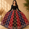 Chandrika Multicolour Ajrakh Print Skirt