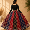 Chandrika Multicolour Ajrakh Print Skirt