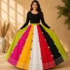 Aarohi Multicolour Mirror Work Skirt