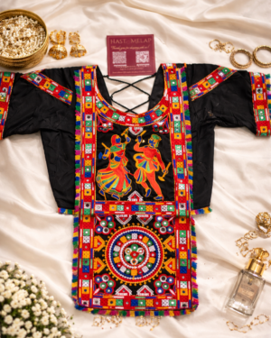 ChatGPT Image Apr 1, 2026, 11_09_52 PM Cotton Kutchi Embroidery Aabla Mirror & Dandiya Couple Blouse