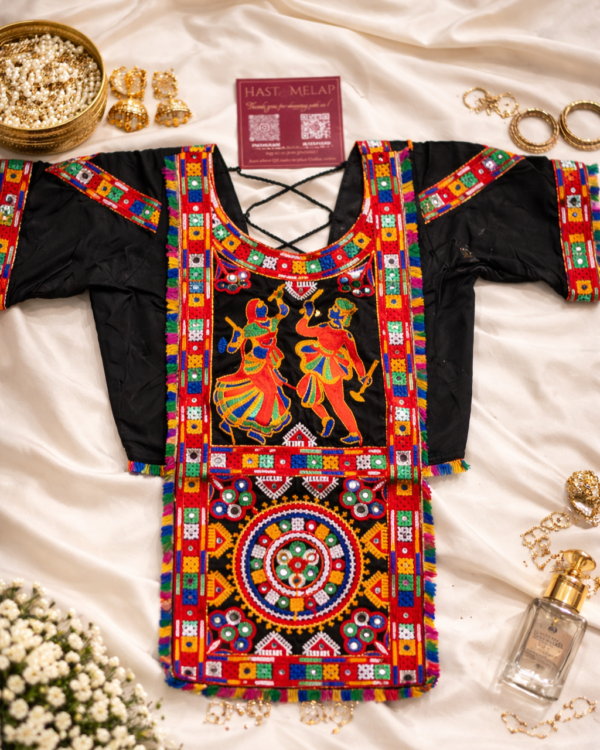 ChatGPT Image Apr 1, 2026, 11_09_52 PM Cotton Kutchi Embroidery Aabla Mirror & Dandiya Couple Blouse