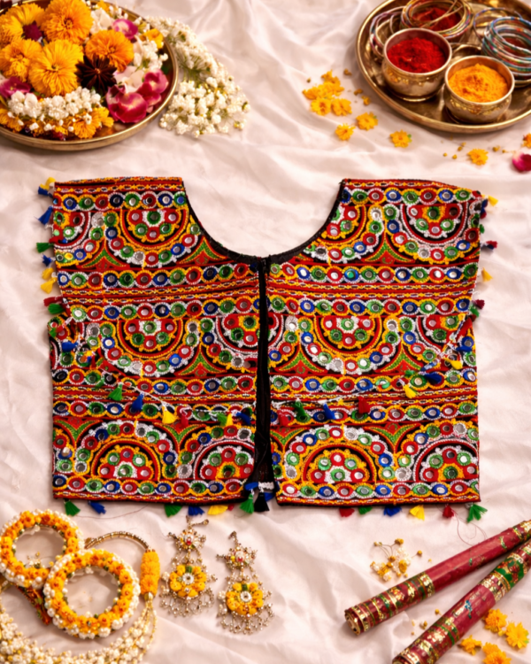ChatGPT Image Apr 2, 2026, 04_10_34 PM Cotton Kutchi Embroidery Mirror (Shisha) Work Blouse