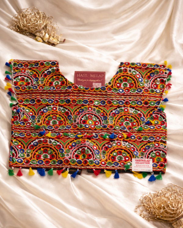 ChatGPT Image Apr 2, 2026, 04_51_10 PM Cotton Kutchi Embroidery Mirror (Shisha) Work Blouse