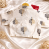 Slub Cotton V-Neck Collar Style Blouse