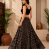 file_000000004b7c81fa8598e80960496227 Black Ajrakh Print Skirt with Floral Buti Design